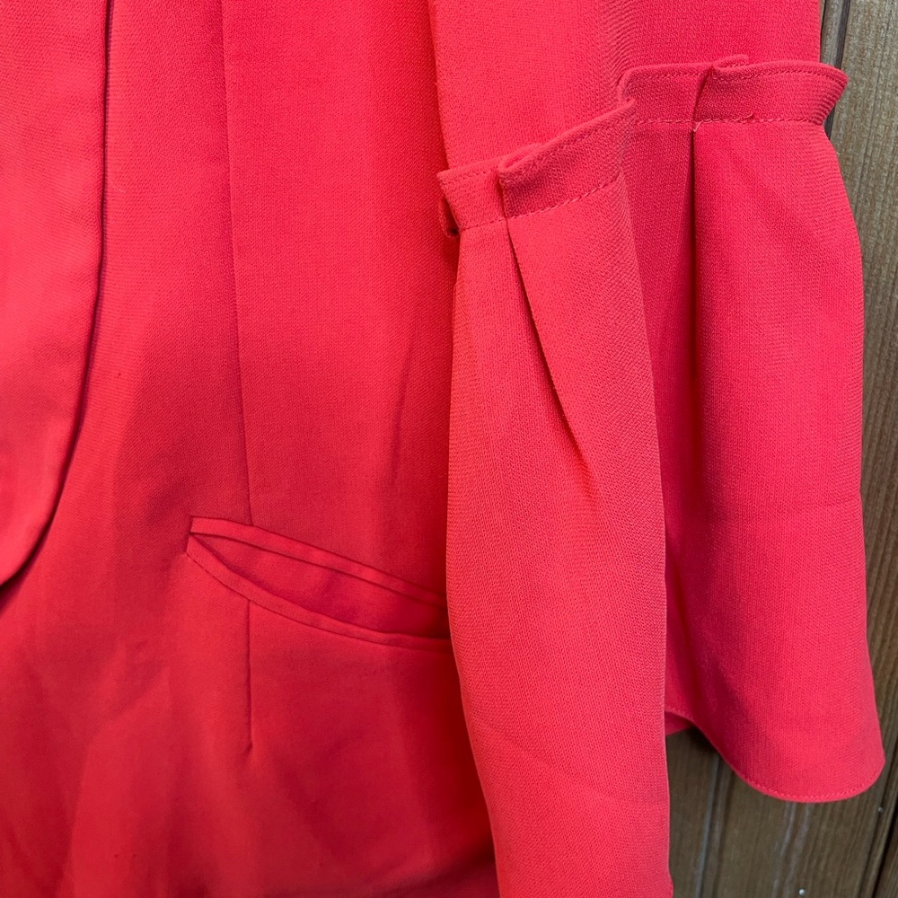 Greylin Red Blazer with Flared Sleeves XL - Picture 4 of 9